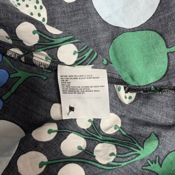 Marimekko Uniqlo Womens Fruit Midi Dress Size M Cotton Hippie Artsy Grapes Boho - Picture 9 of 9